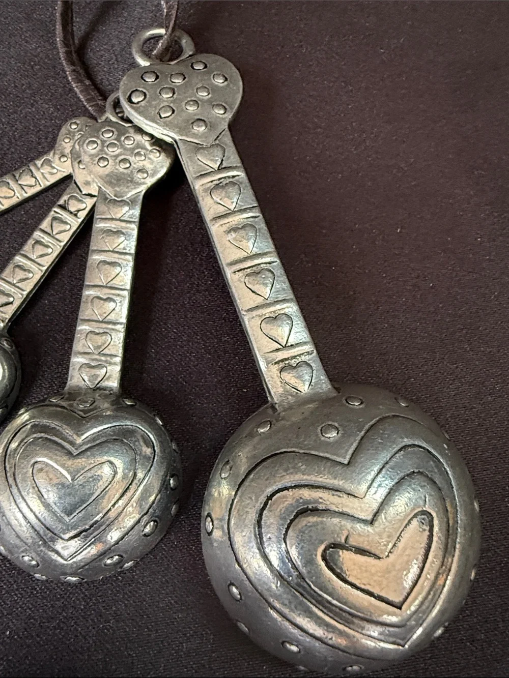 GANZ Silver-Tone Heart Measuring Spoon Set